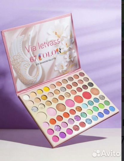 Палитра теней, румяна, хайлайтер