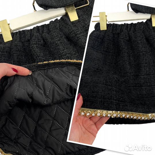 Трендовый жакет и юбка для девочек