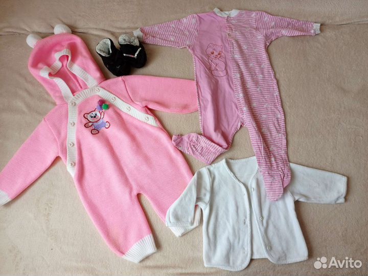 Вещи пакетом для девочки разные размеры