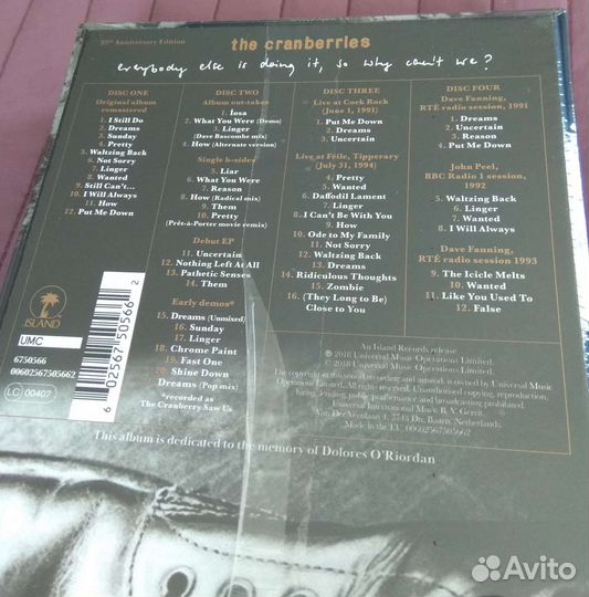 CD The Cranberries 25 anniversary box set