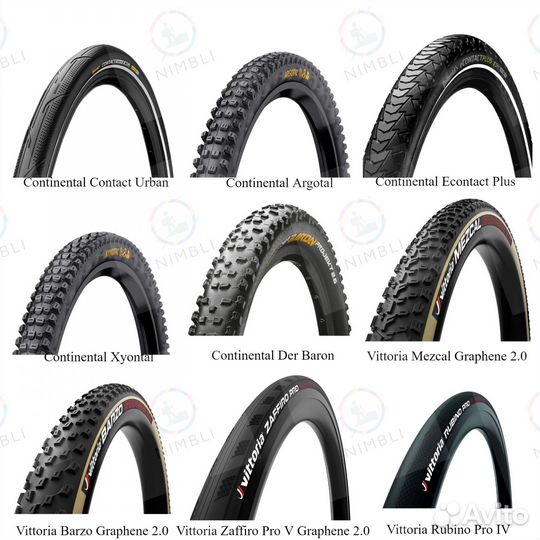 Покрышки для велосипеда Vittoria, Continental