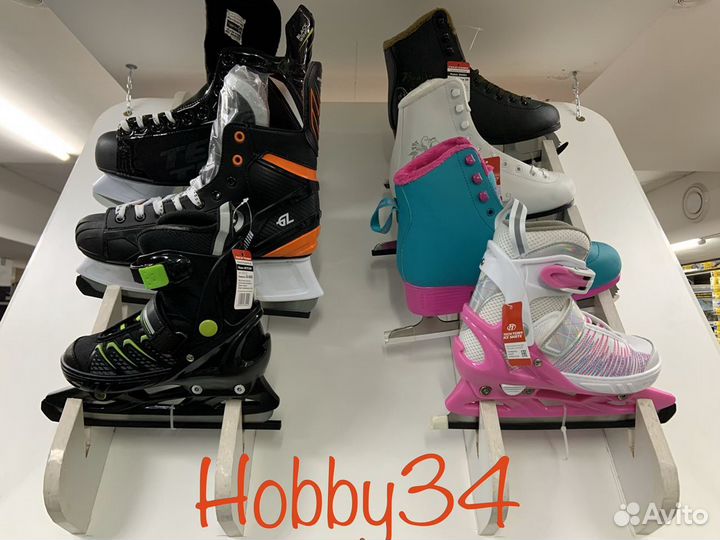 Коньки Детские Взрослые Фигурные Хоккейные