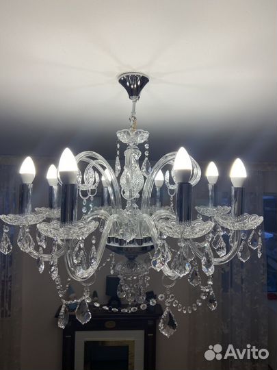 Люстра потолочная хрустальная