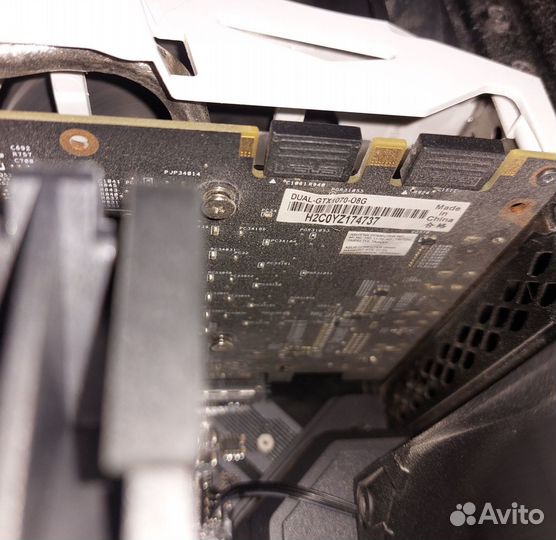 Видеокарта Asus GeForce GTX 1070 dual OC 8GB