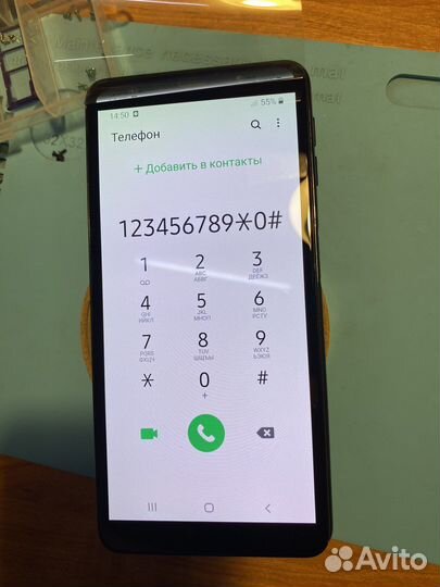 Дисплей для samsung a750f (a7 2018) (amoled)