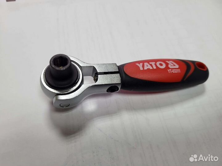 Трещетка 1/4', 3 в1 поворотная. Yato