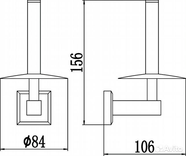 Держатель для туалетной бумаги Savol 95 (S-009552