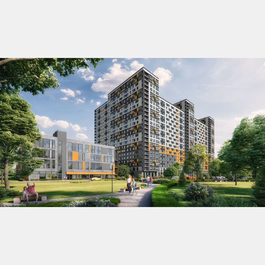 3-к. апартаменты, 65,7 м², 3/24 эт.