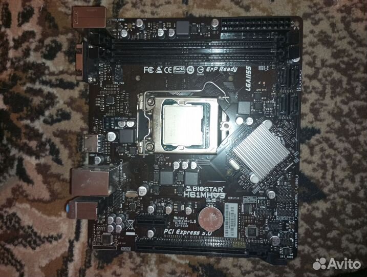 Материнская плата 1155 с процессором i5 (3450