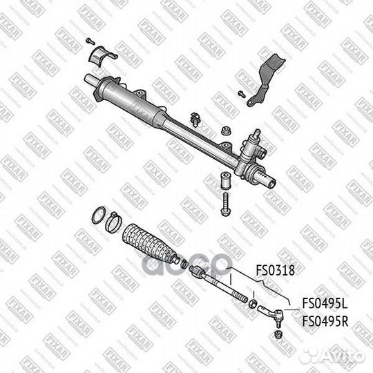 Наконечник рулевой тяги VW/porsche touareg/cayenne