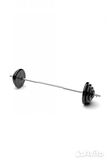 Штанга обрезиненная MB Barbell Atlet 70кг