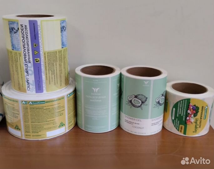 Флексопечать этикеток, печать наклеек в рулонах