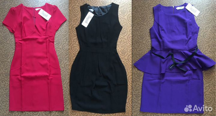 Платье новое черное, красное, фиолетовое