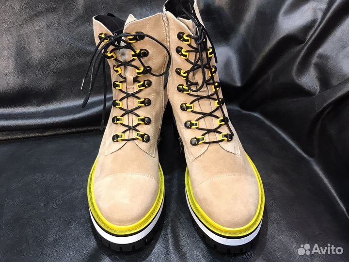 Полу ботинки замшевые натуральная замша 40