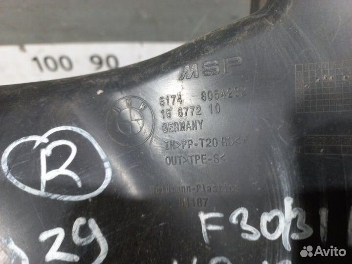 Воздуховод радиатора правый Bmw 3-Series F30