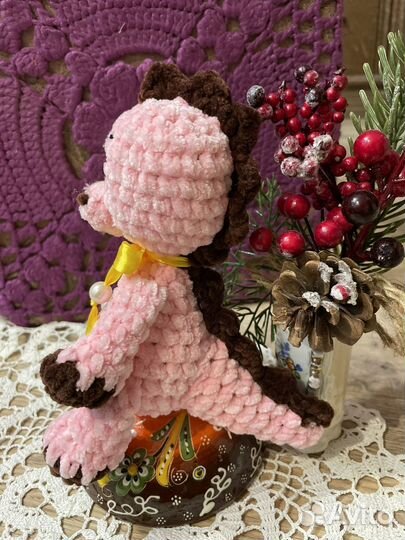 Вязаный дракончик Плюшик