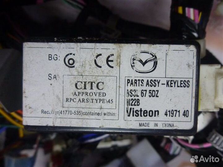 Проводка Mazda Mazda3 BK Z6 2006