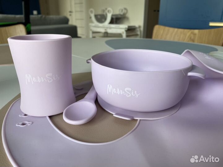 Набор силиконовой посуды для кормления для малыша