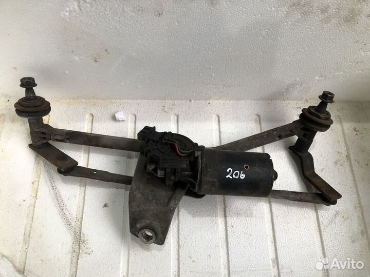 Трапеция (моторчик) дворников Peugeot 206
