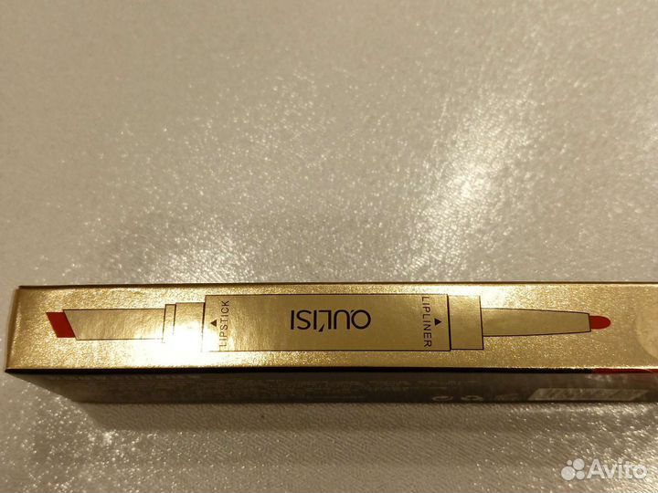 Помада+карандаш для губ, красная, Корея, новая