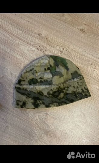 Шапка камуфляж флис