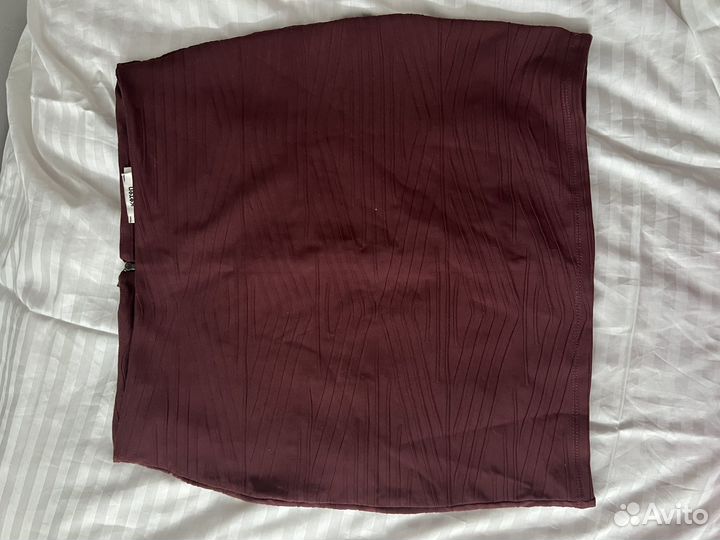 Юбка женская терракот коричневая