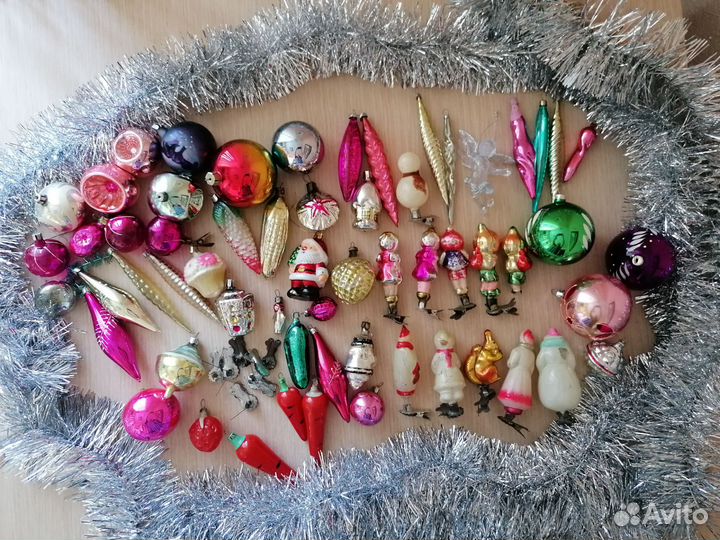 Елочные игрушки СССР одним лотом