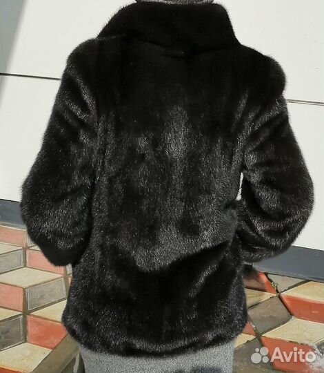 Норковый полушубок бу
