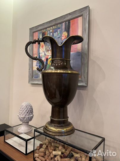 Напольный кувшин ваза гигант 61 см антикварный