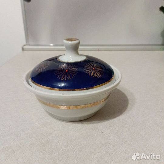 Винтаж: сахарница,масленка. СССР