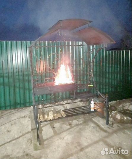 Беседка с мангалом