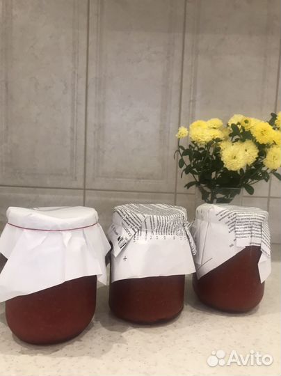 Варенье клубничное протертое с сахаром