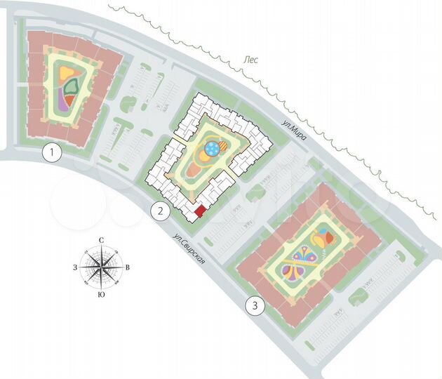 2-к. квартира, 55,3 м², 1/4 эт.