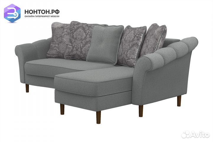 Диван угловой пантограф Ника серый