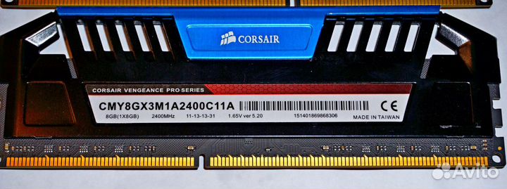 DDR3 32Gb 2400Mhz Corsair vengeance Pro Трейдин