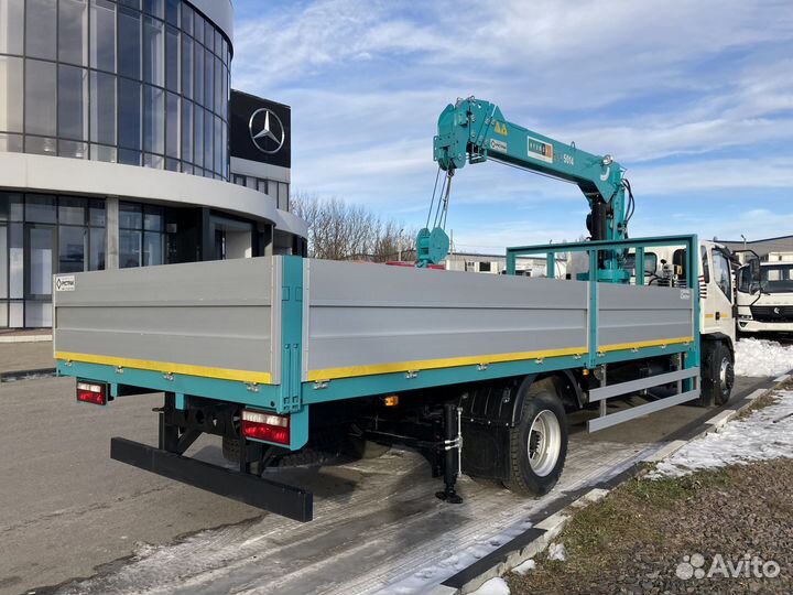 Бортовой грузовик КАМАЗ Компас 12 с КМУ HKTC, 2024