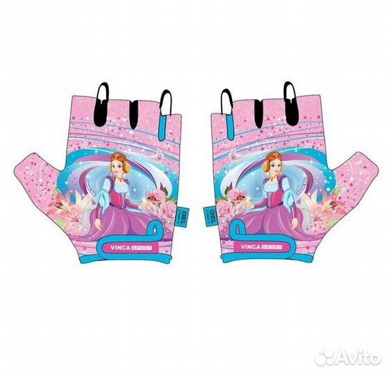 Перчатки велосипедные, Princess, гелевые вставки