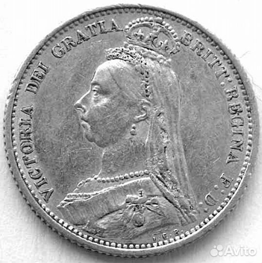 Великобритания, Виктория, 6 пенсов 1887