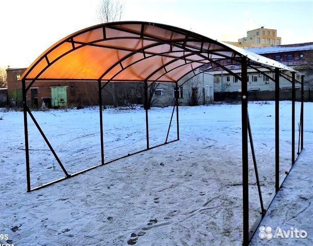 Навес Оптима-Плюс 3,65х6,0м