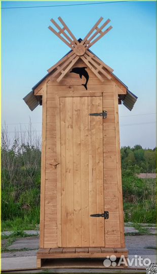 Дачный туалет с установкой SKU003