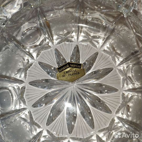 Пепельница хрустальная Kristal Zajecar (Югославия)