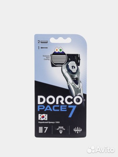 Бритва dorco pace 7 (+ 2 кассеты)