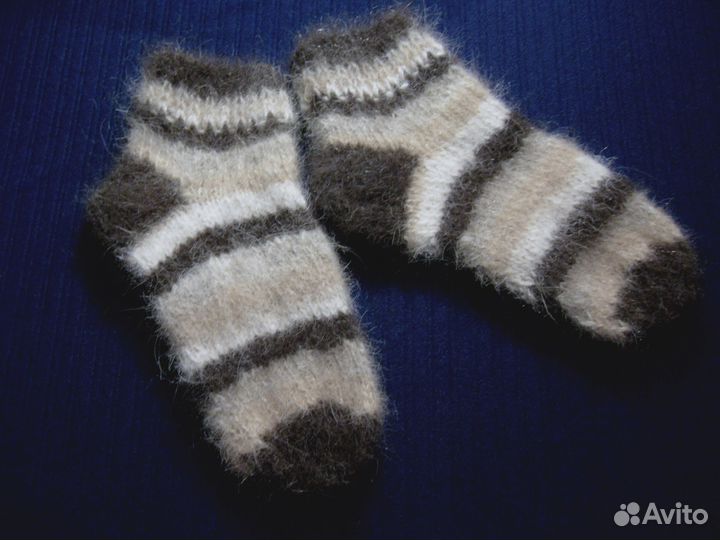 Носки детские из собачьей шерсти