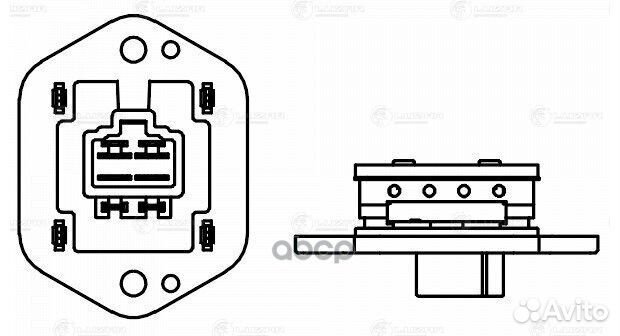 Резистор э/вент. отоп. для а/м Mitsubishi Lancer
