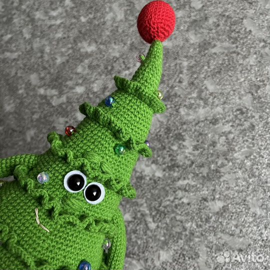 Ёлка Игрушка интерьерная вязаная