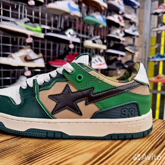 Кроссовки Bape SK8 Sta Low Green