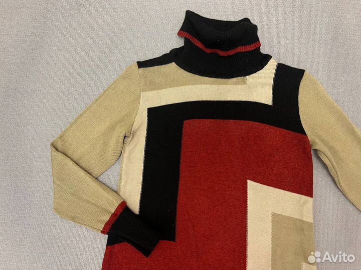 Платье свитер шерстяное 40 42 XS S