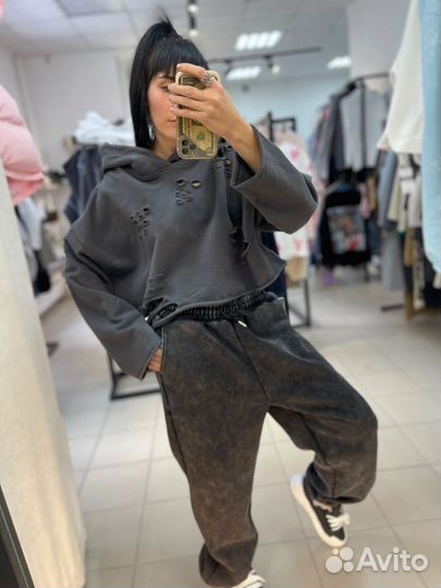 Худи укороченная женская