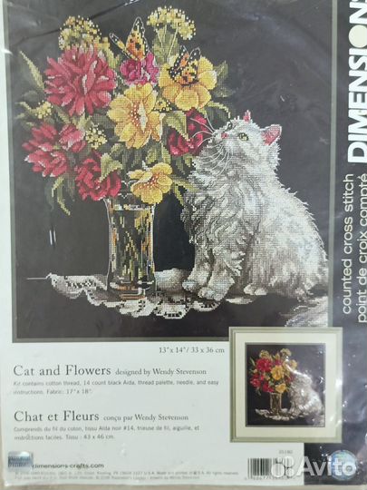Dimensions 35180 (остатки) раритет Кот и цветв