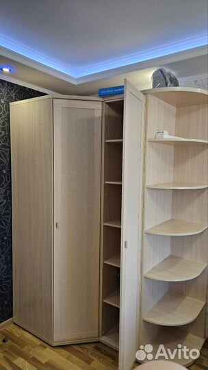 Угловой шкаф из бамбука (Lazurit) для одежды